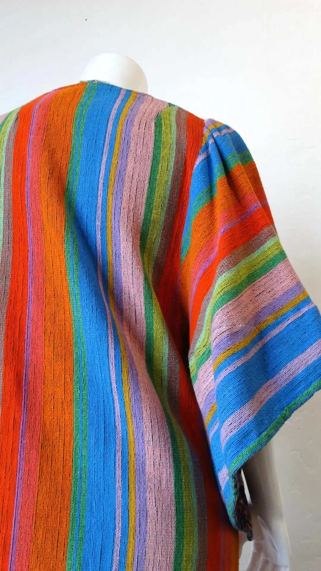 1970s Rikma Angel Sleeve Striped Dress