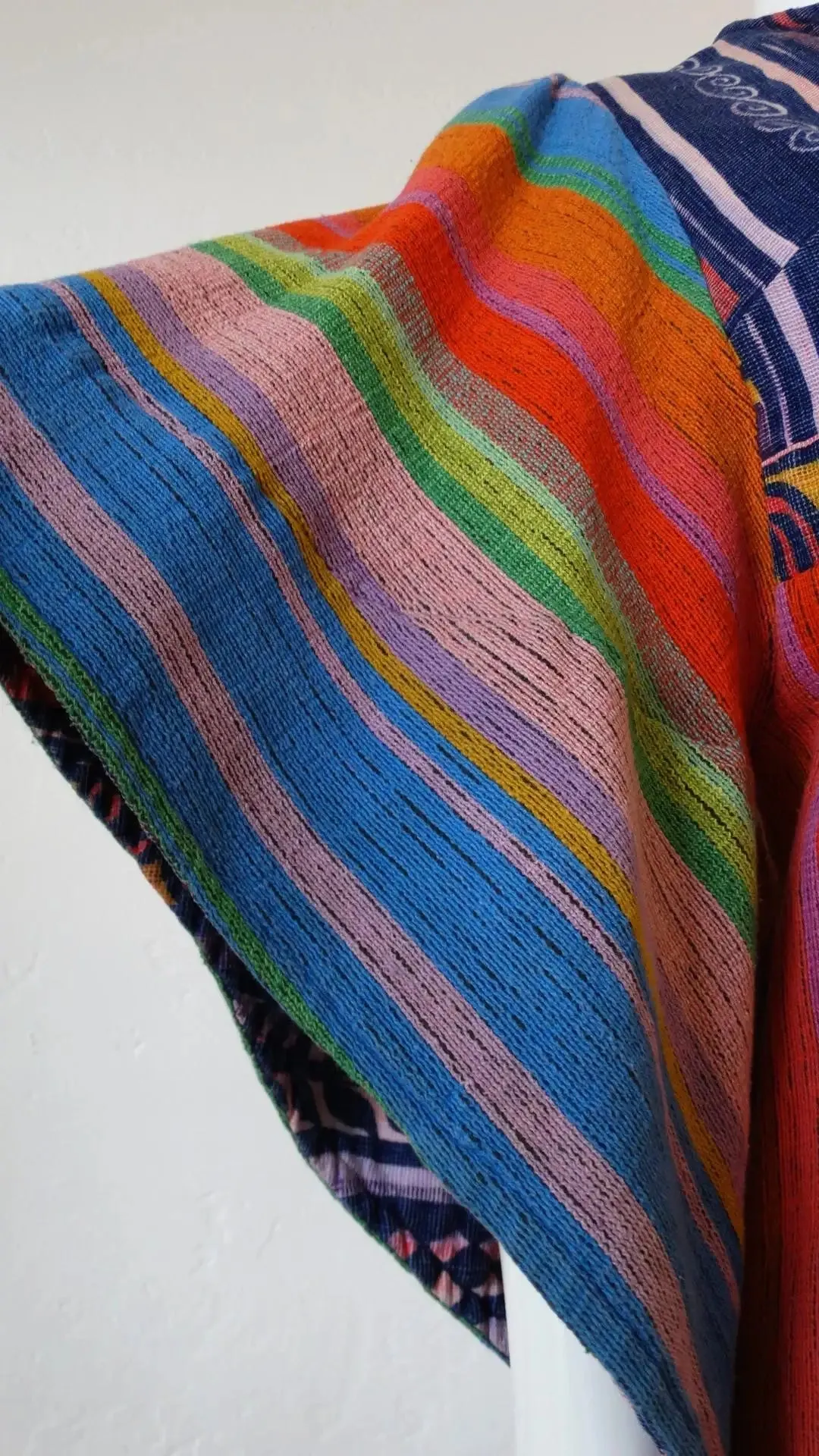1970s Rikma Angel Sleeve Striped Dress