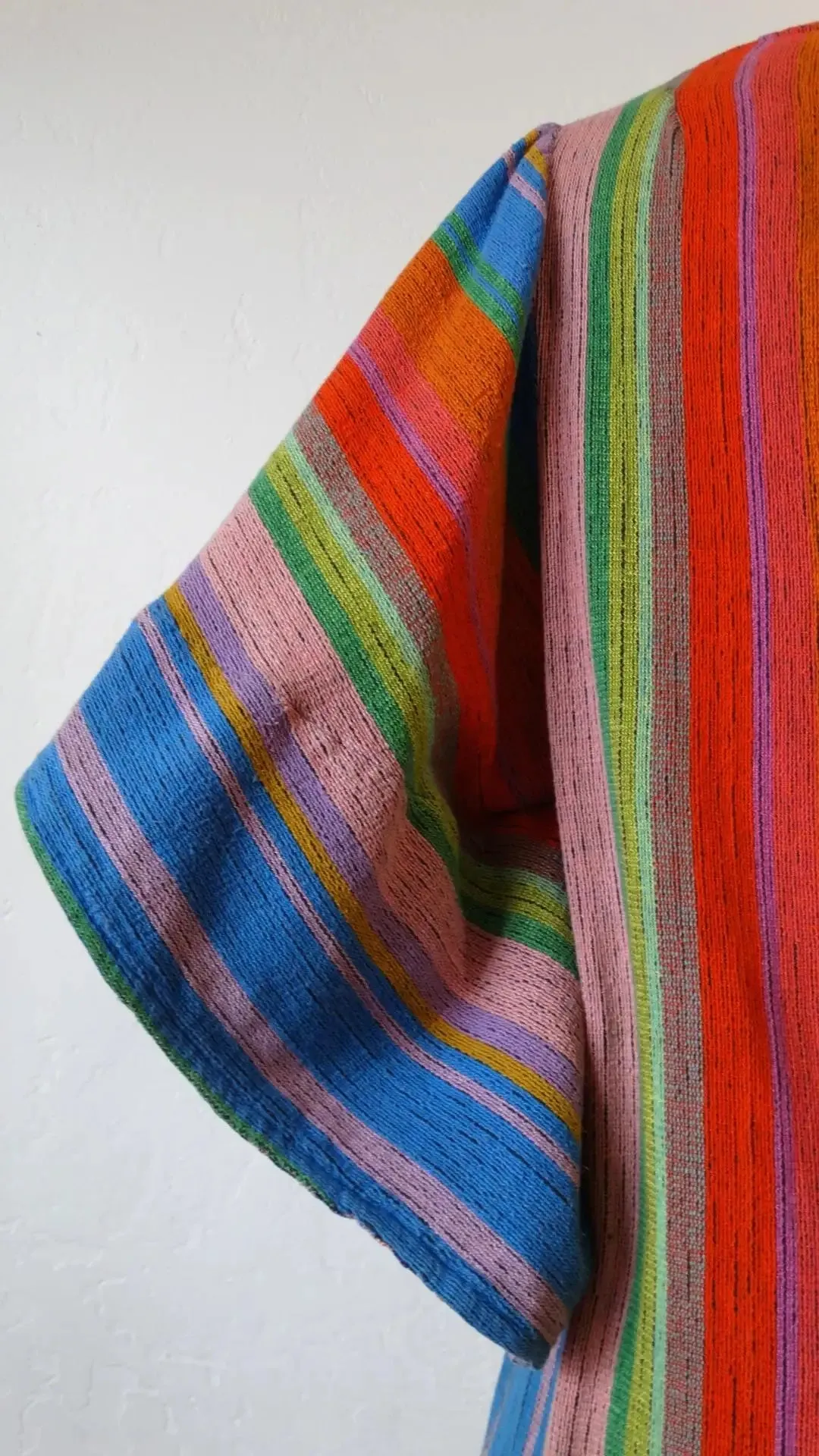 1970s Rikma Angel Sleeve Striped Dress