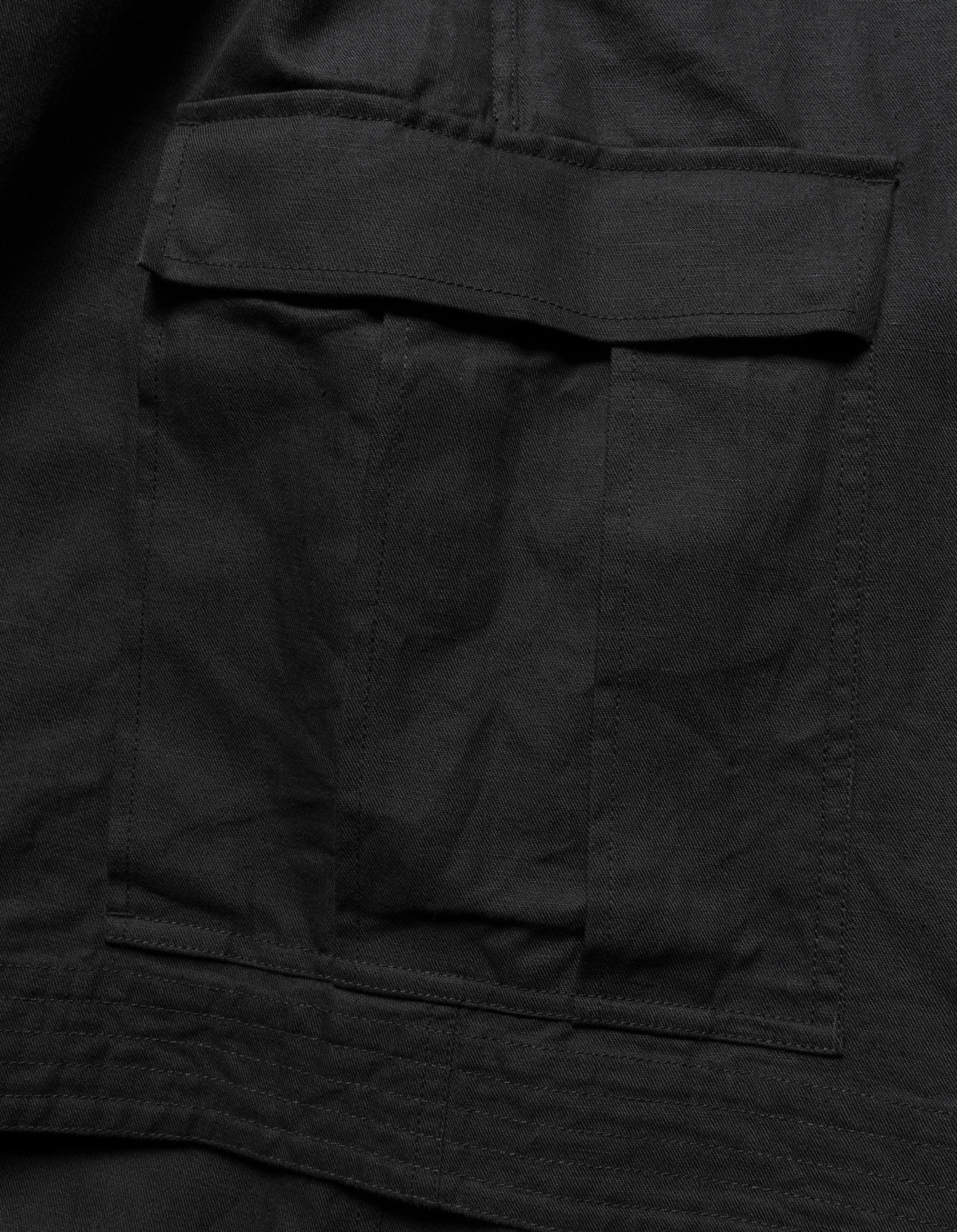 6017 Celeste Asym Cargo Hakama Pants Black