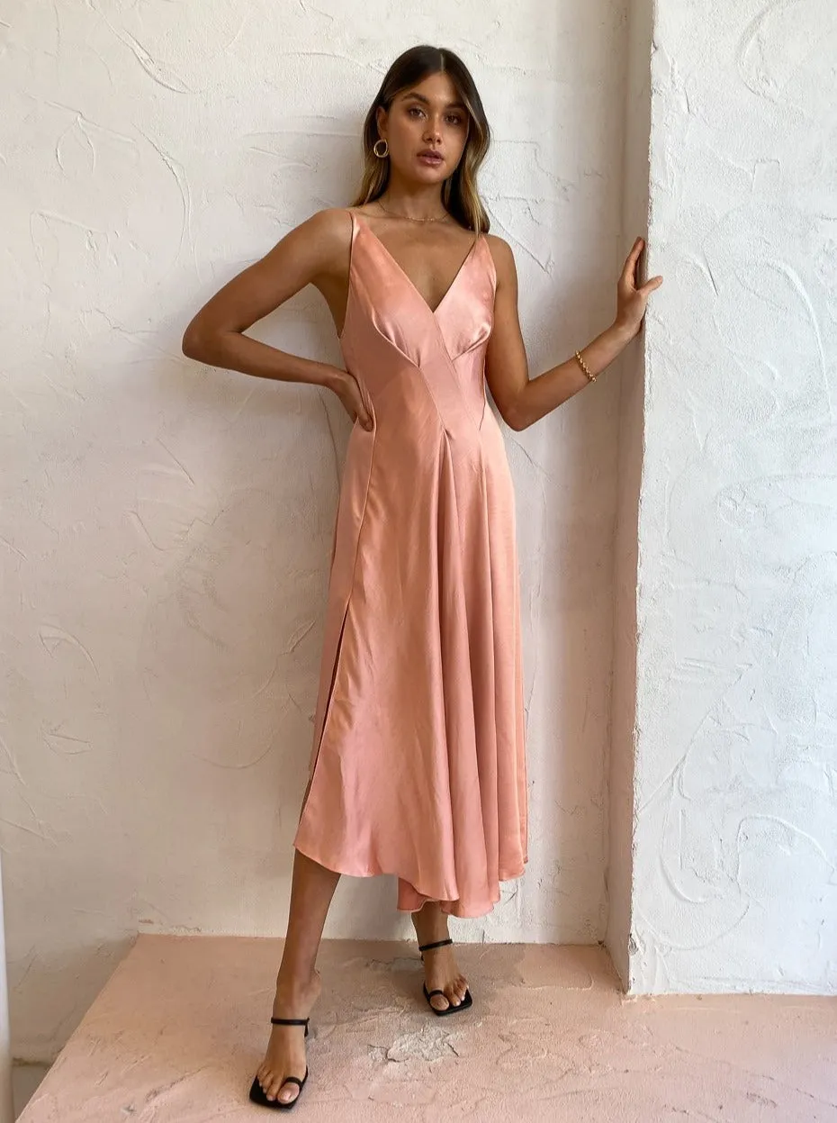 Acler Benson Dress in Peach