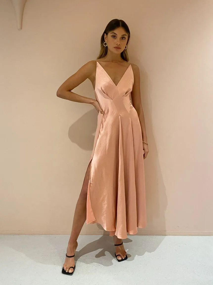 Acler Benson Dress in Peach