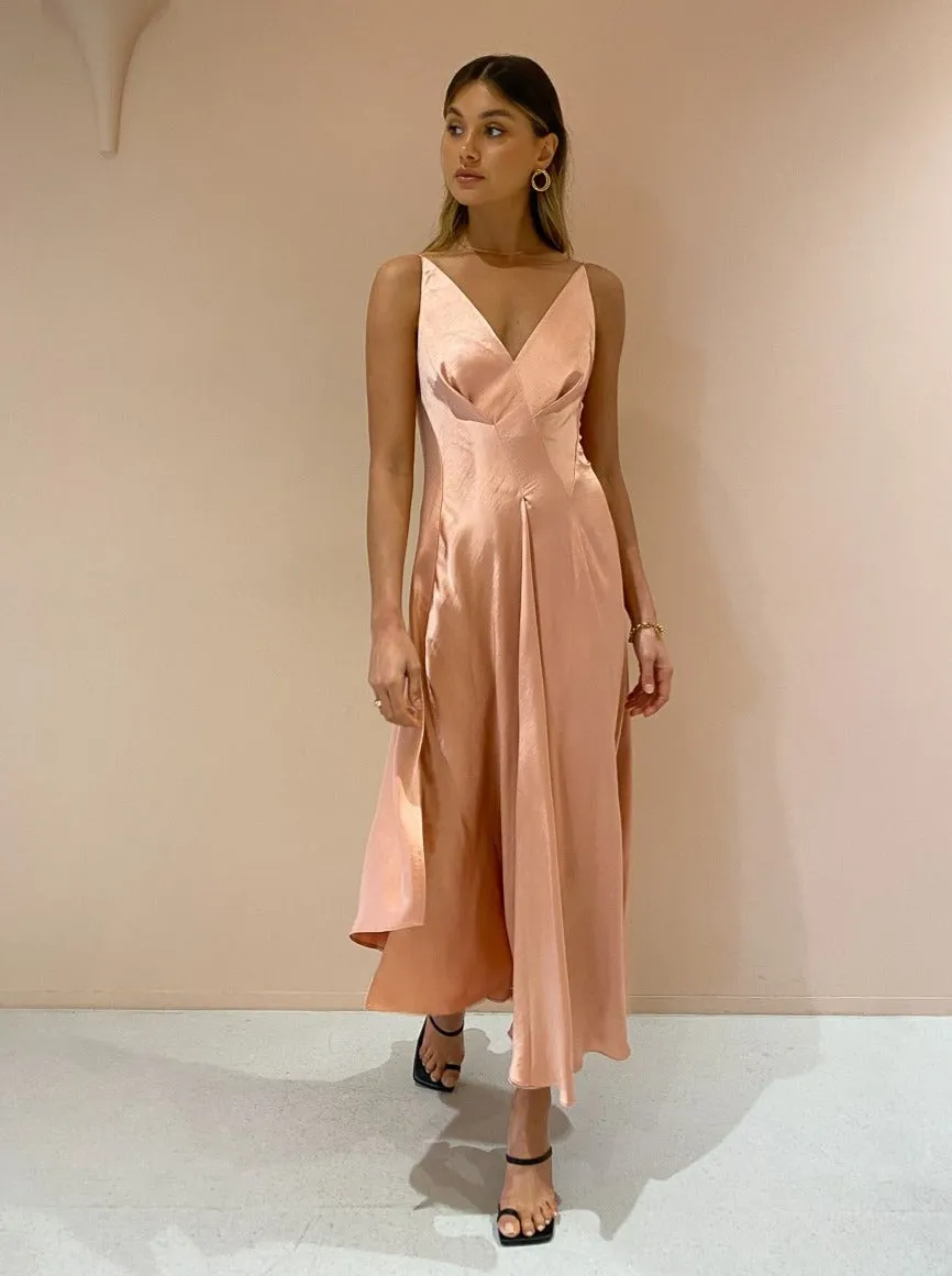 Acler Benson Dress in Peach