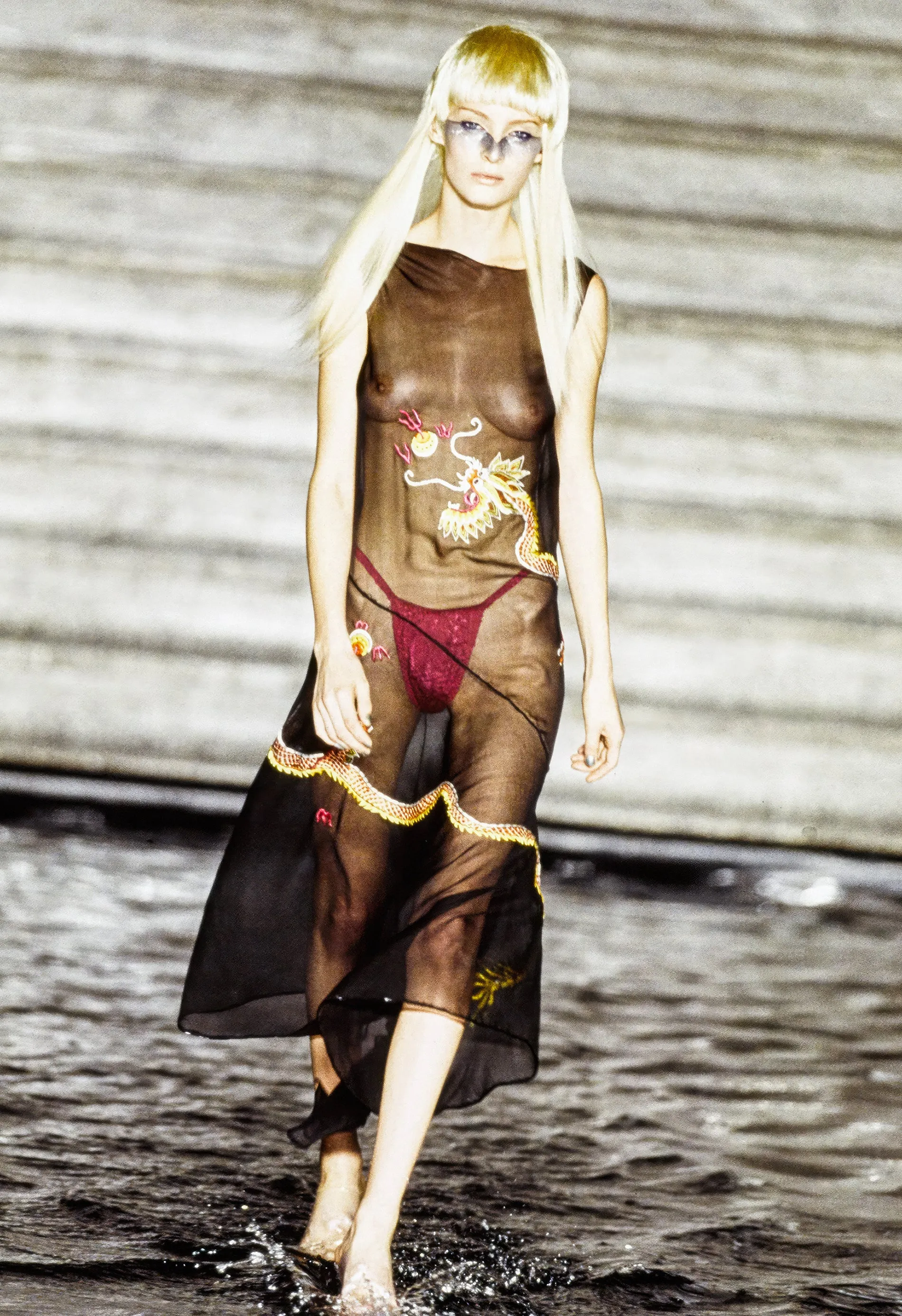 Alexander McQueen Spring 1997 La Poupée Dragon Dress