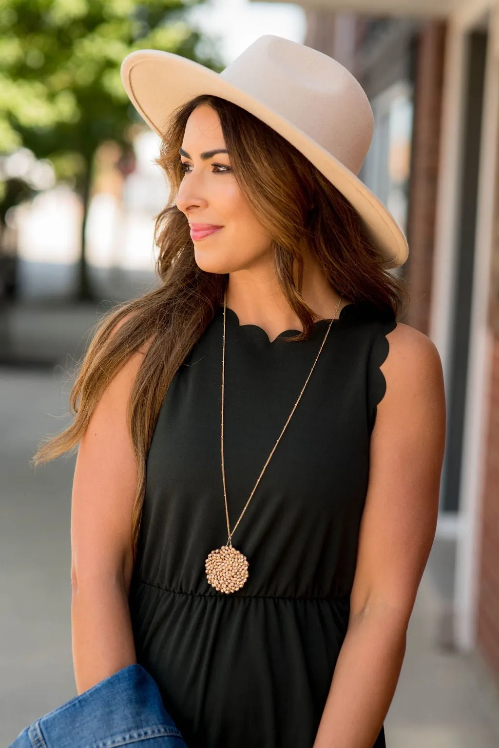 Basic Scalloped Tank Dress