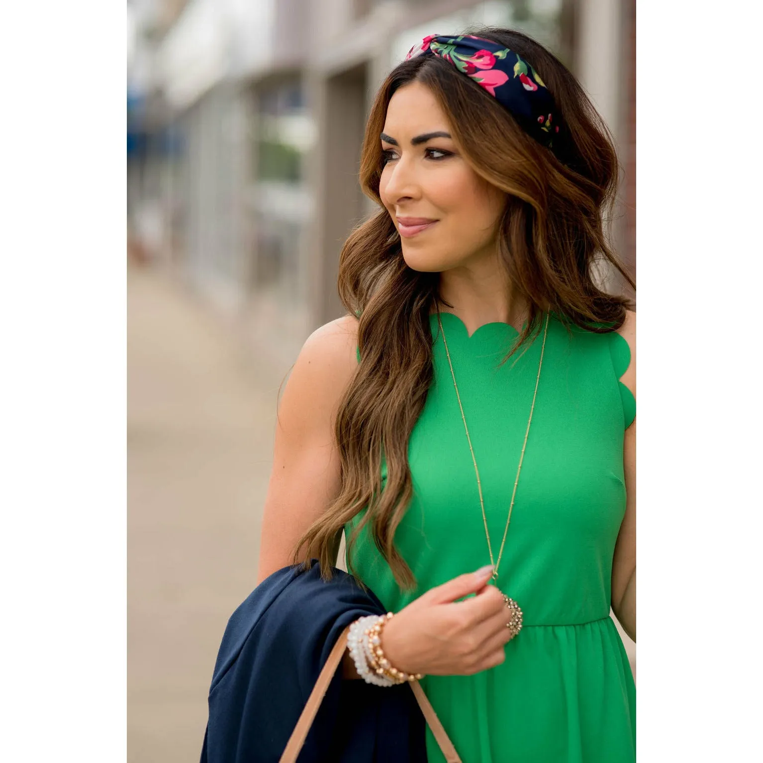 Basic Scalloped Tank Dress