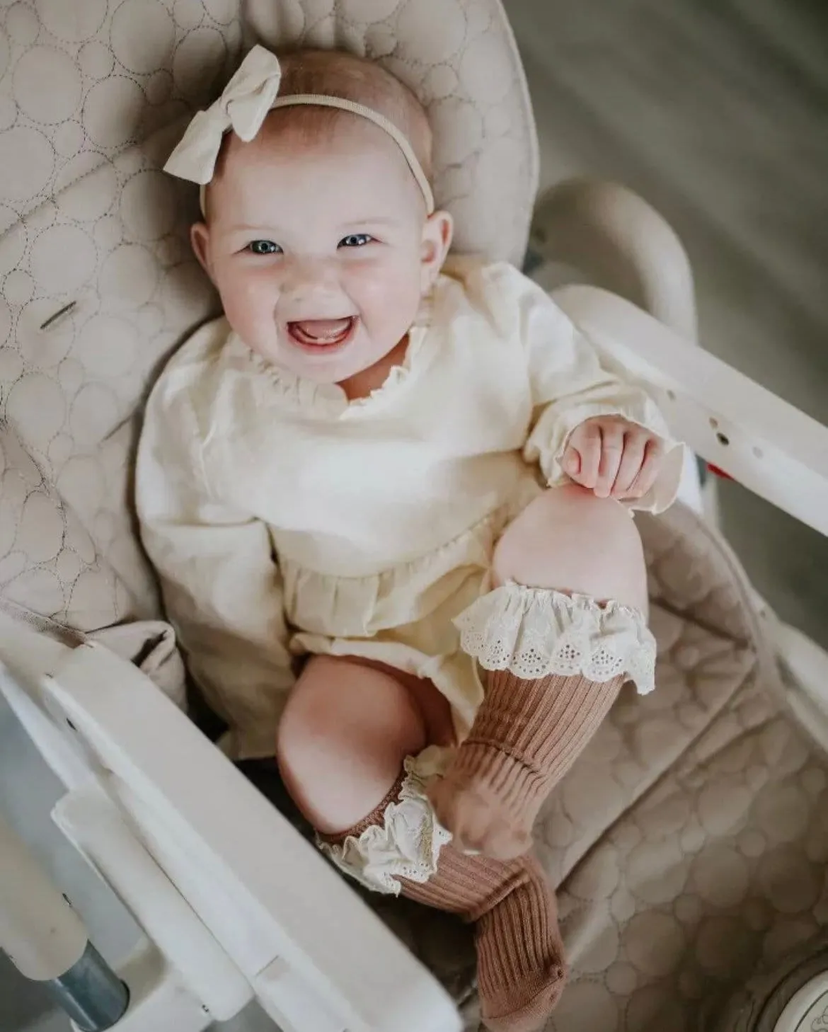 Boho  Baby Girls Linen Romper