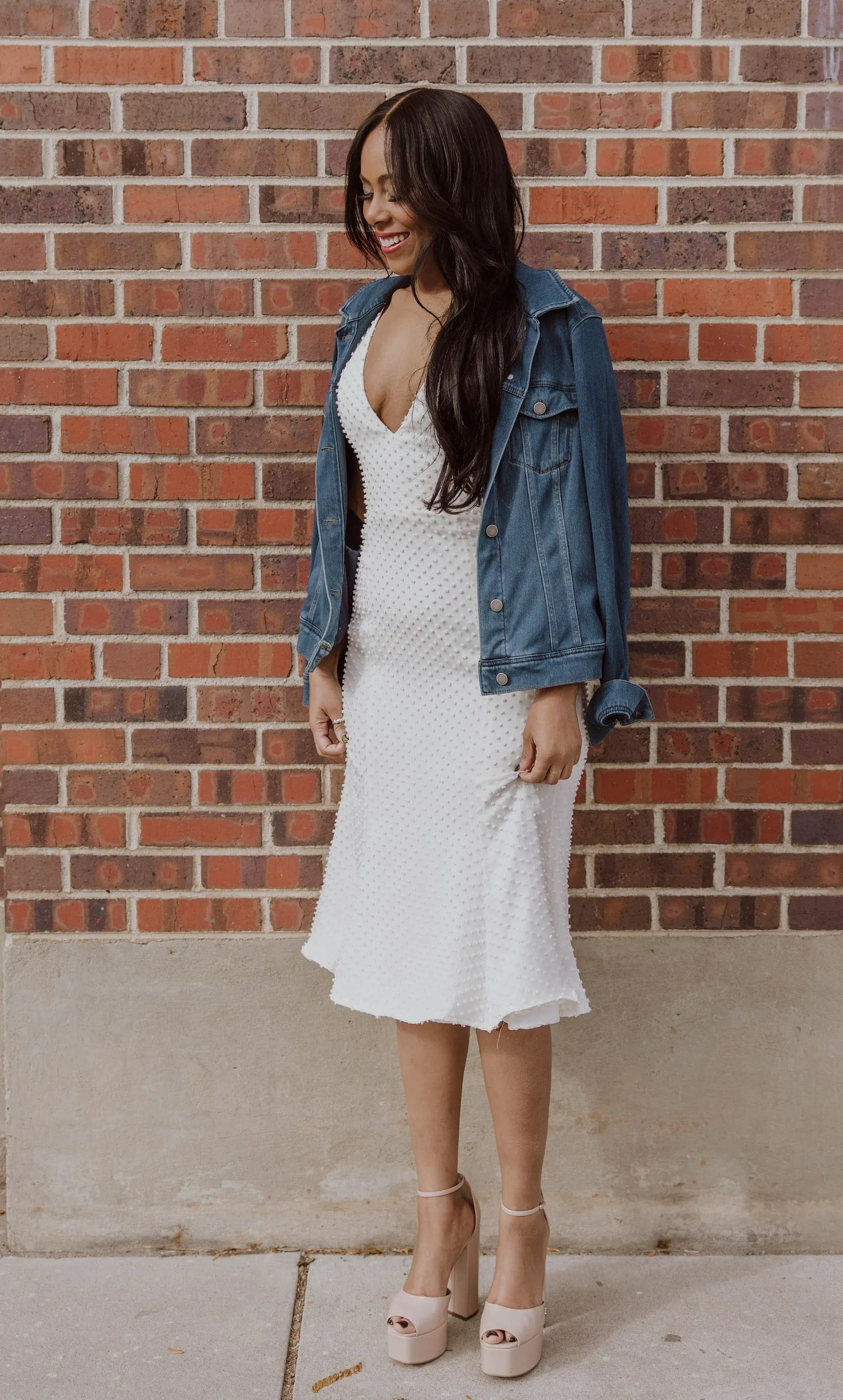 Bow Chiffon Midi Dress