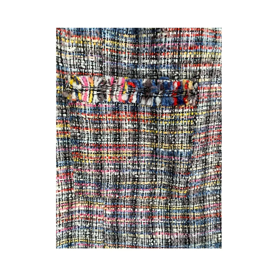 Boxy Tweed Blazer Multicolour SIZE 24
