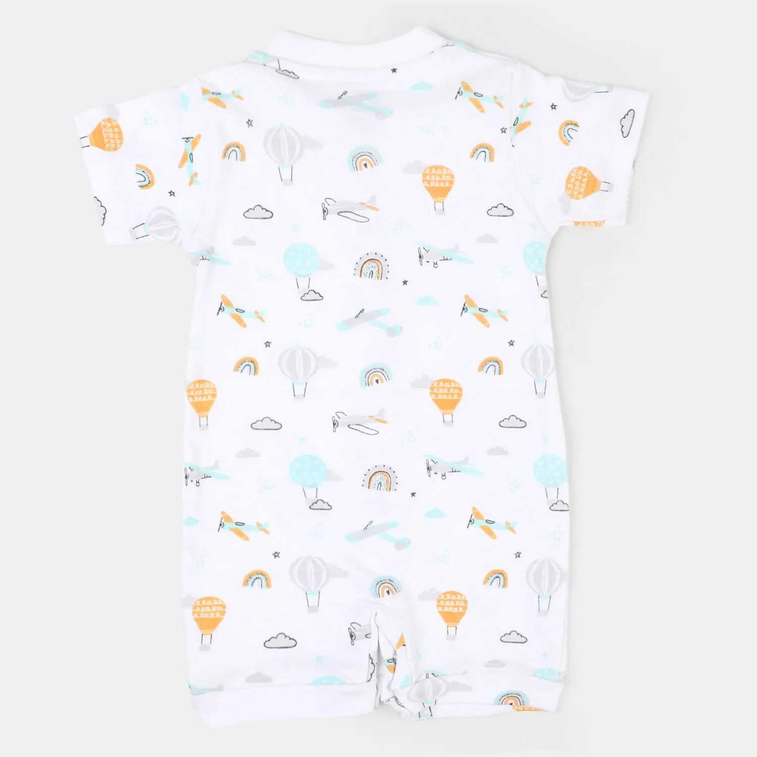 Boys Romper Fancy Fly - White