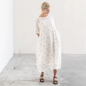 Brown spotted dress