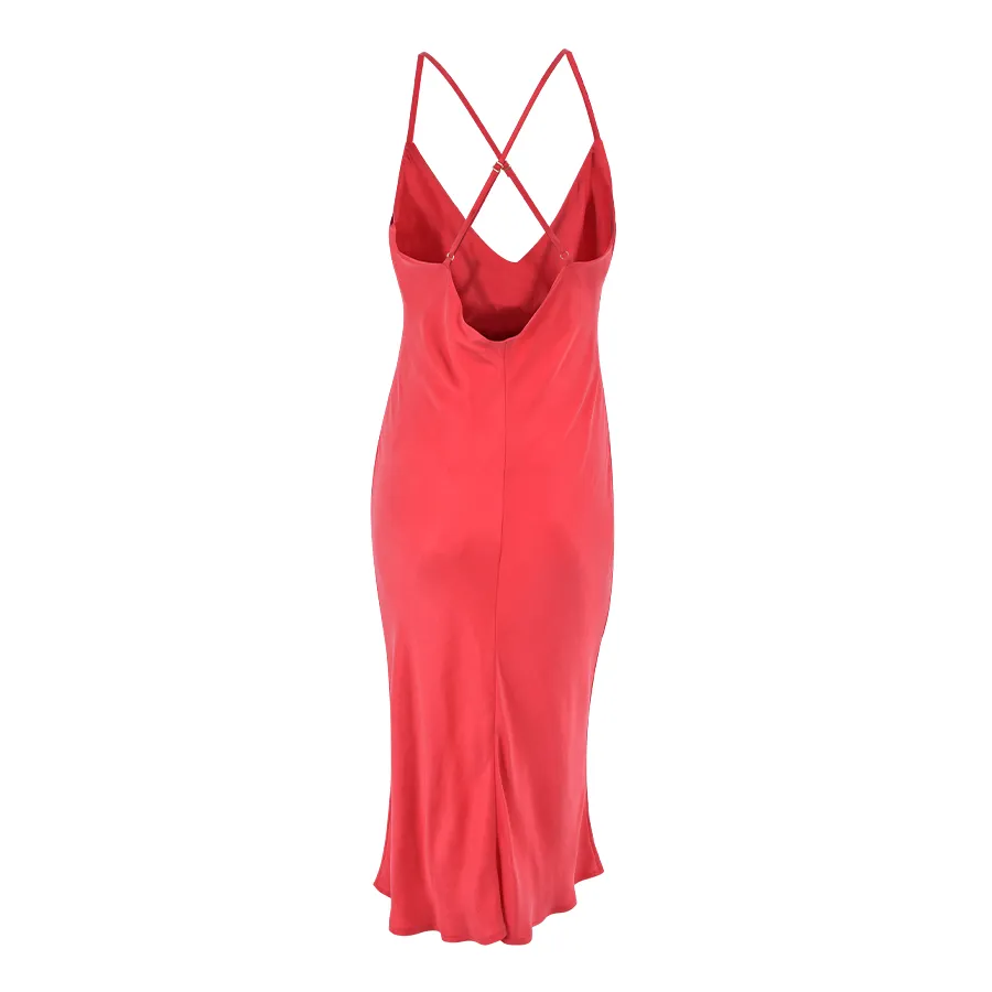 Bushra Vegan Silk Ruby Cupro Midi Dress