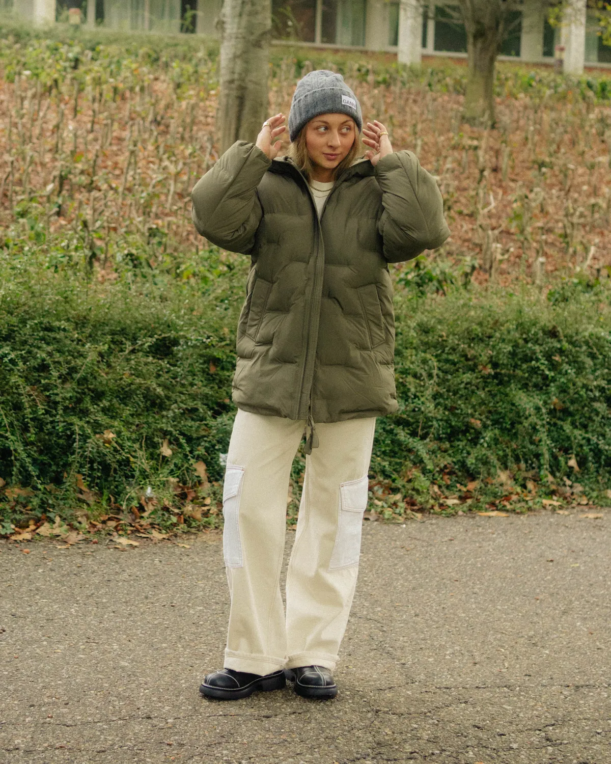 Caroline  - Soft Puffer Midi Jacket - Kalamata