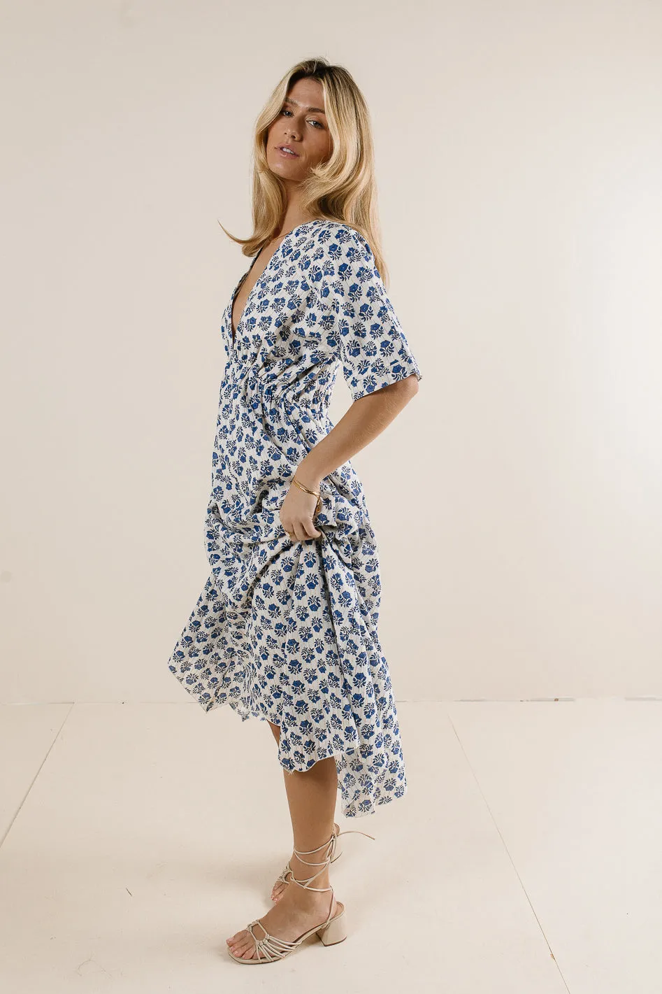 Delia V-Neck Floral Dress - FINAL SALE
