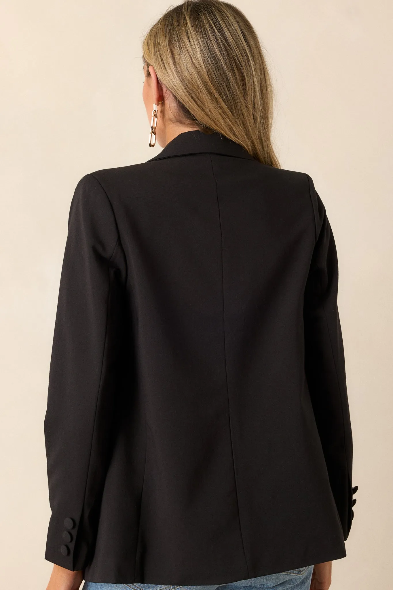 Down To Business Black Blazer