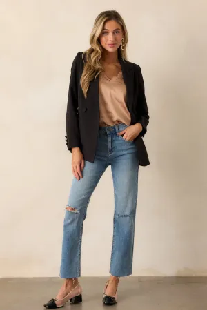 Down To Business Black Blazer