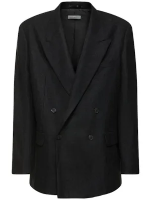 Dries Van Noten   Bishop wool flannel blazer 