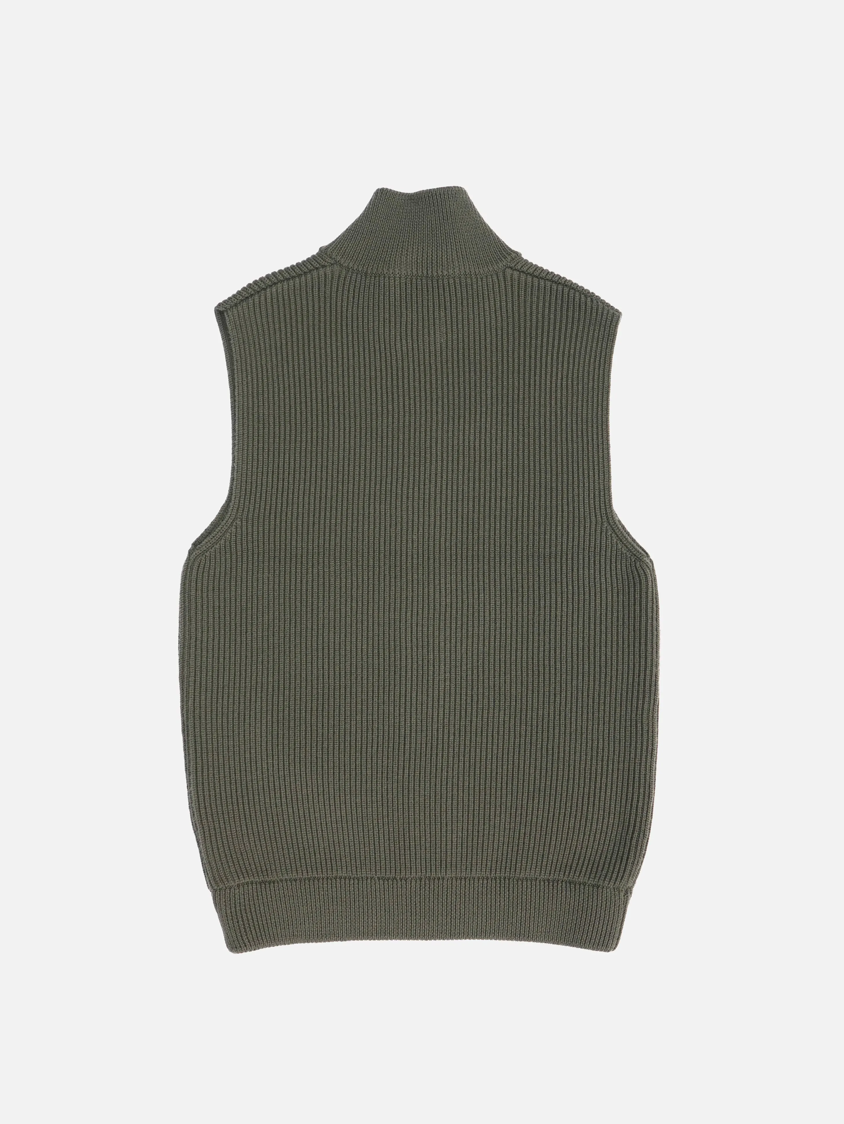 Drivers Knit Vest - OLIVE