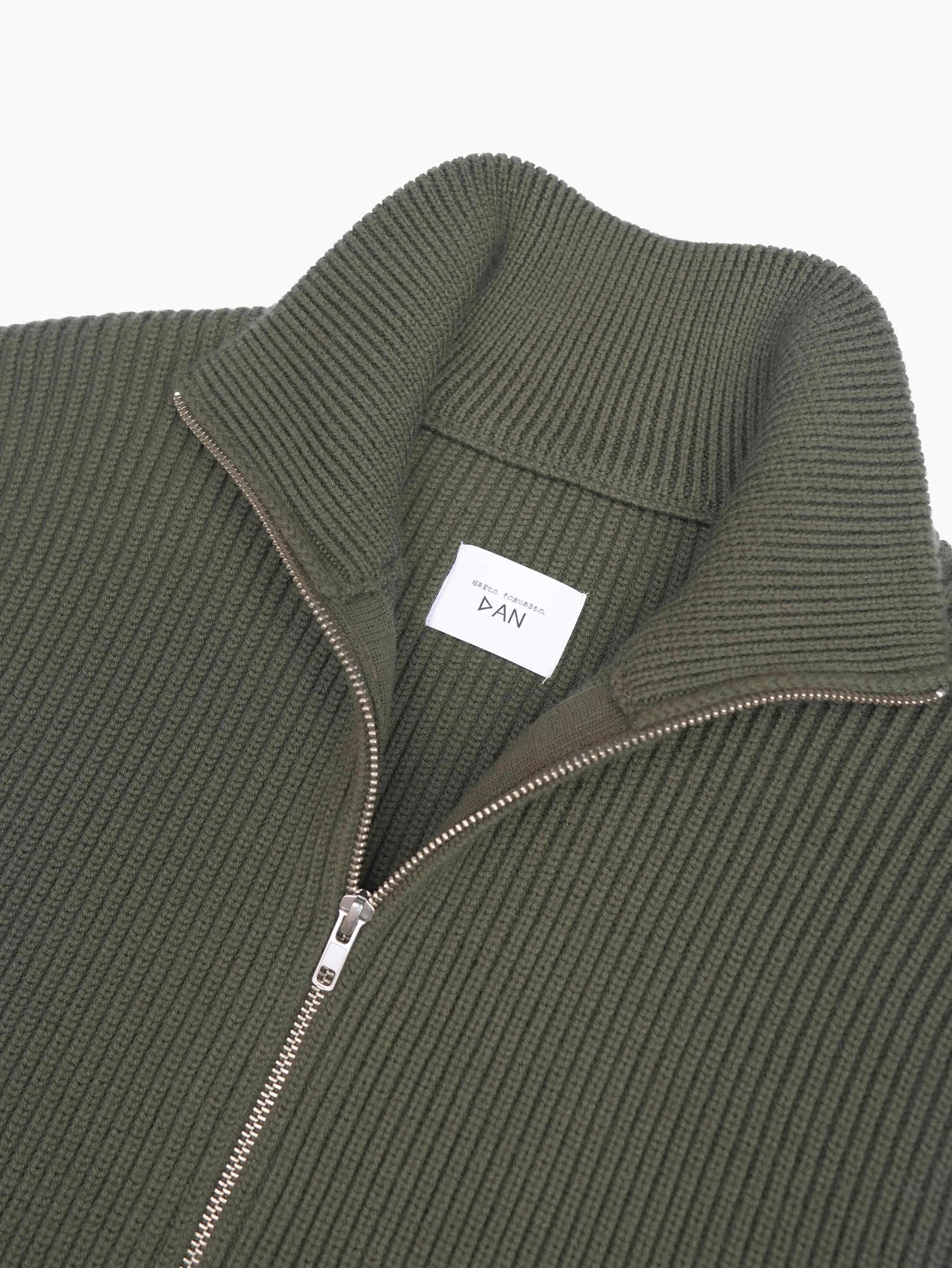 Drivers Knit Vest - OLIVE