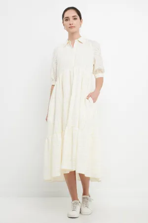 English Factory - Plaid Collared Midi Dress