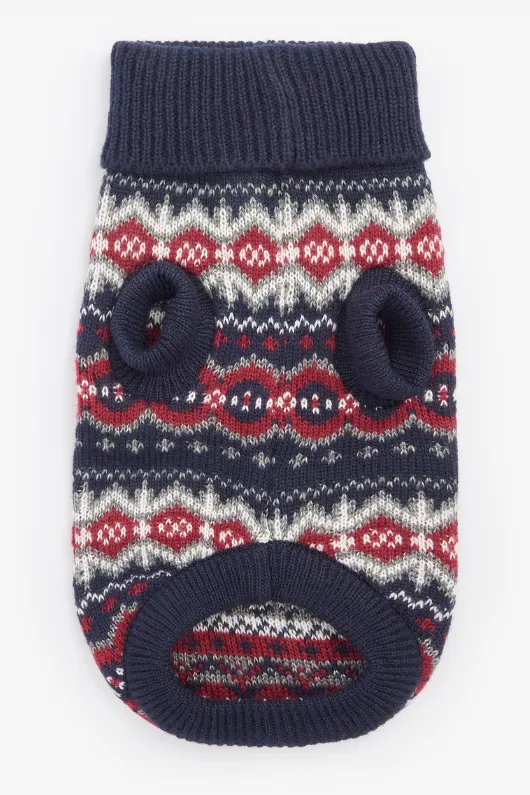 Fairisle Dog Jumper