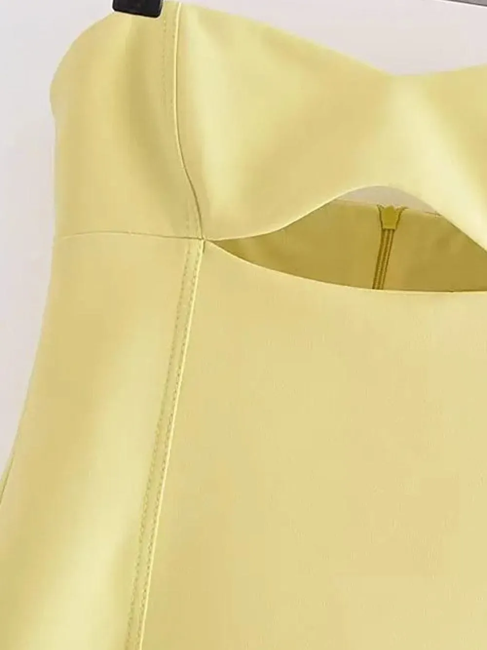 Freya Strapless Hollow Out Mini Dress