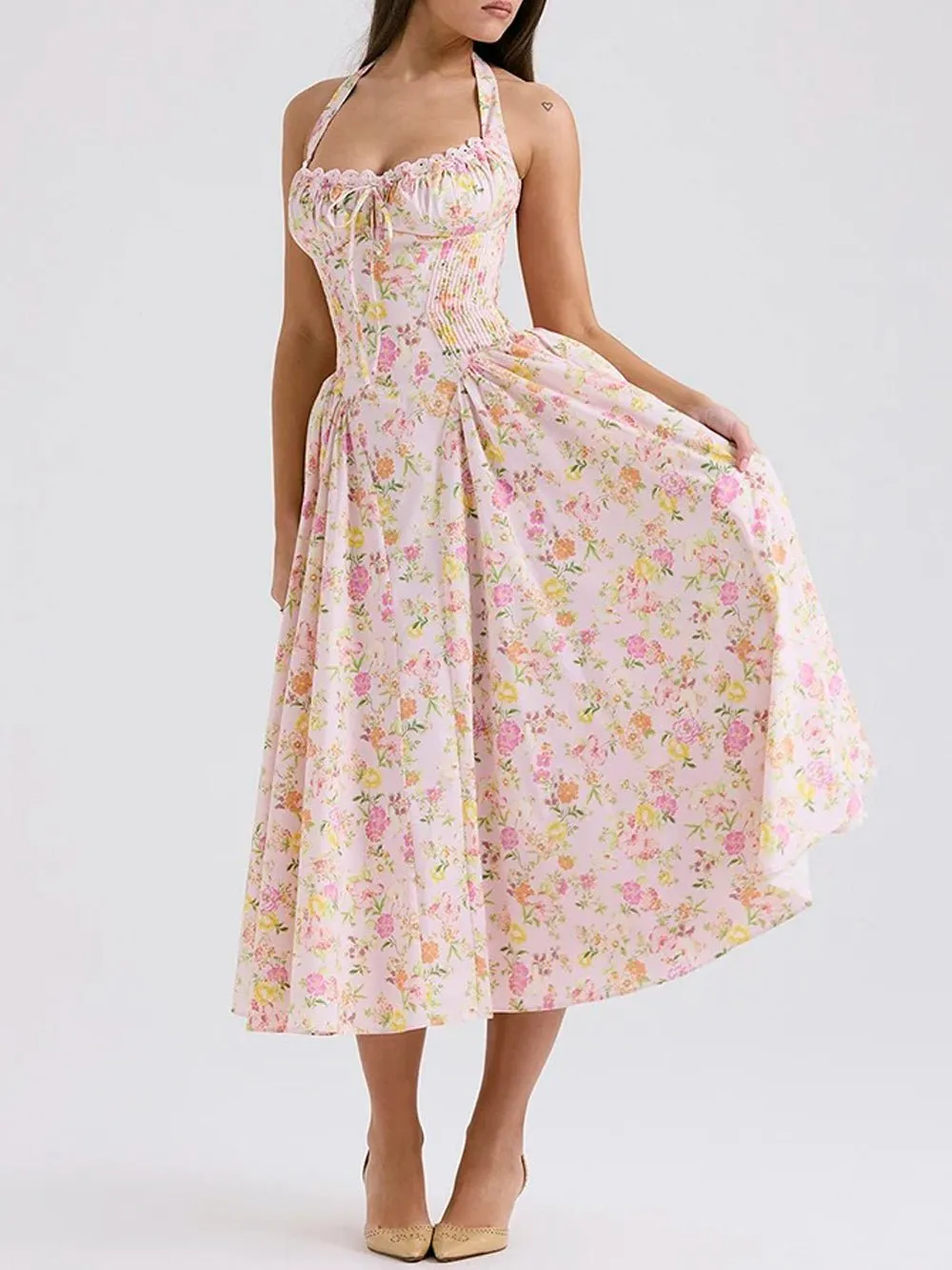 Gemma Backless Midi Dress
