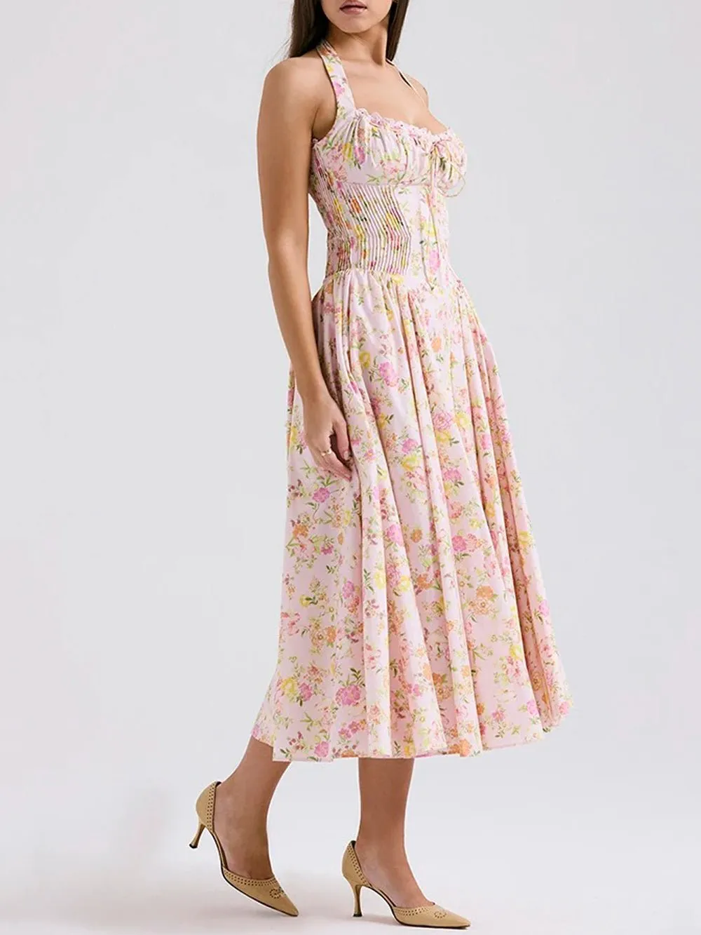 Gemma Backless Midi Dress