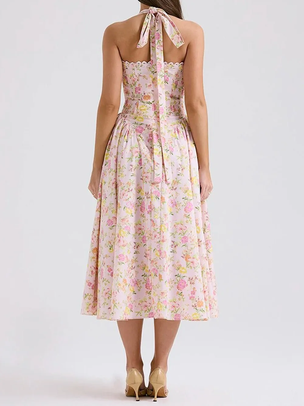 Gemma Backless Midi Dress