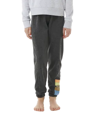 Girls High Tide Surf Joggers in Washed Black