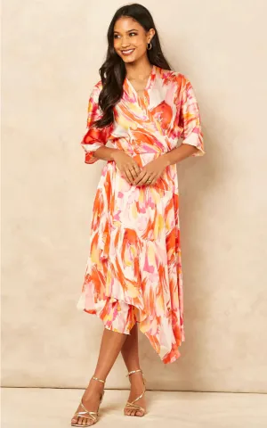 Hadleigh Midi Dress (Orange)