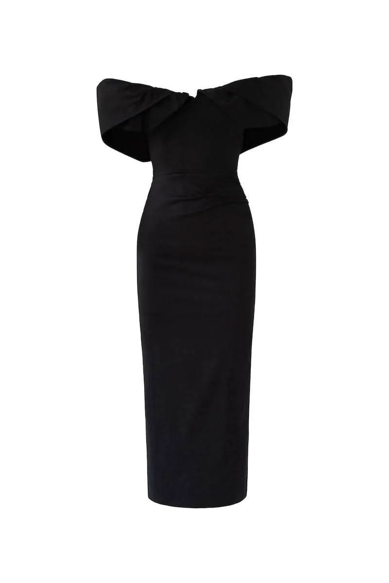 Hailey Off Shoulder Midi Dress