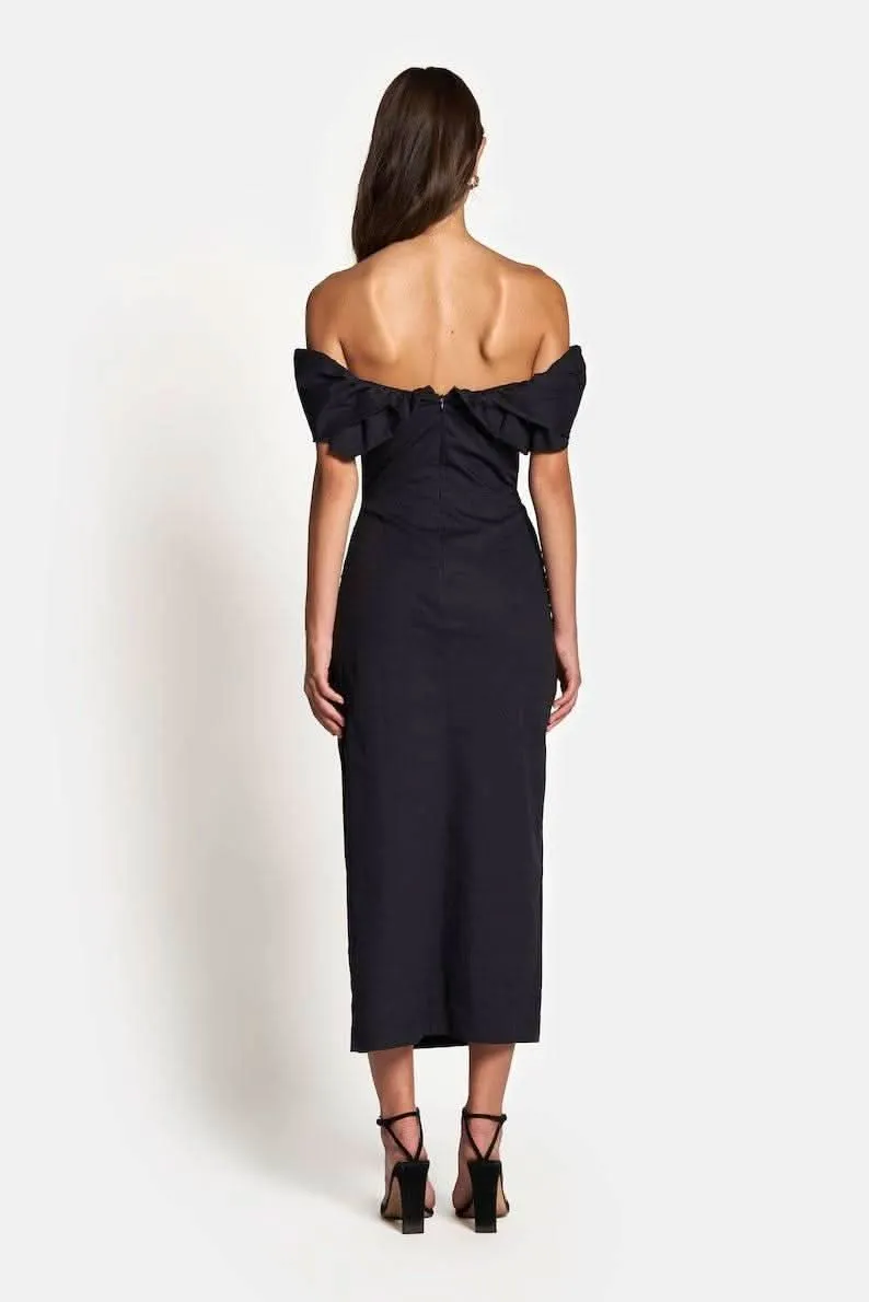 Hailey Off Shoulder Midi Dress