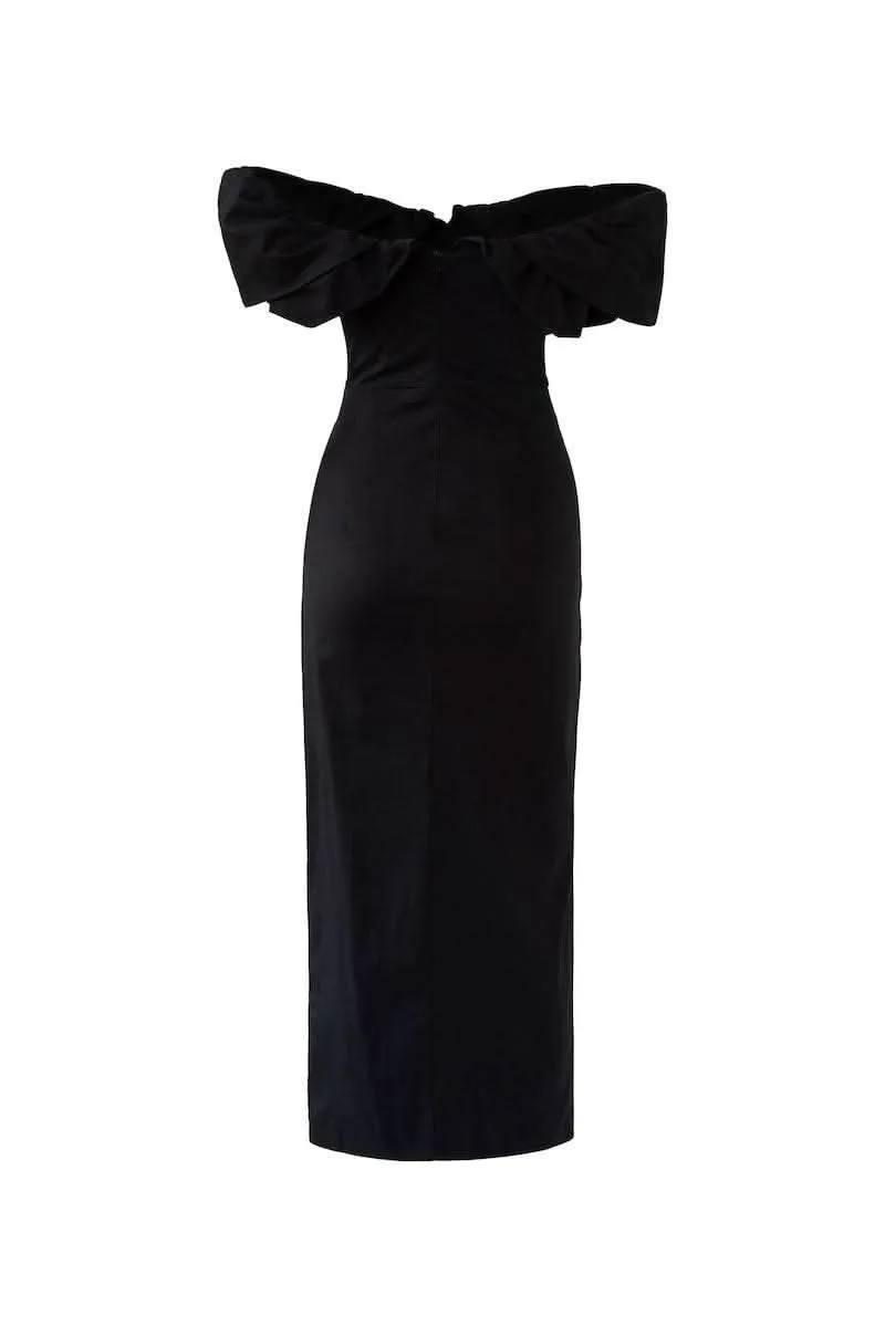 Hailey Off Shoulder Midi Dress
