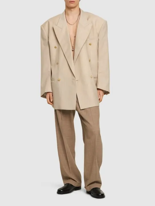 Hed Mayner   Light wool double breasted blazer 