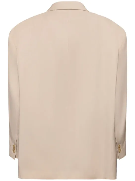 Hed Mayner   Light wool double breasted blazer 