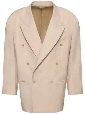 Hed Mayner   Light wool double breasted blazer 