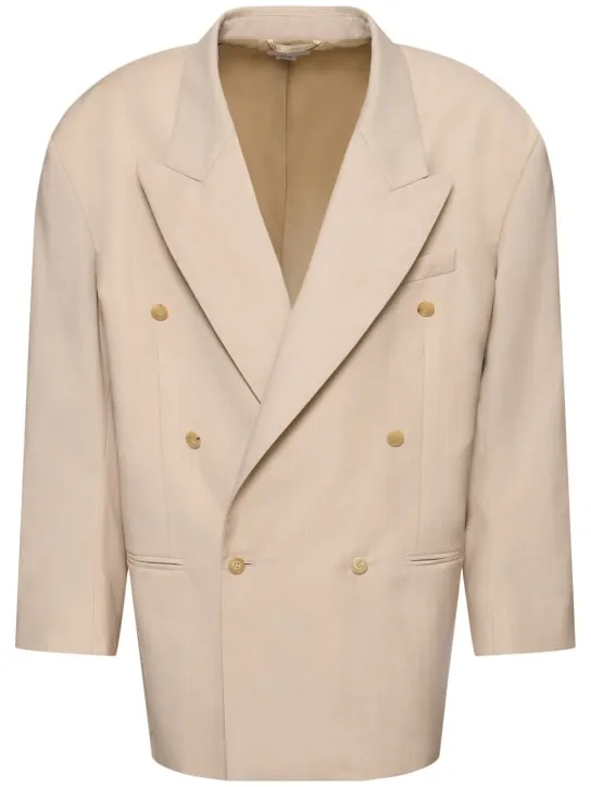 Hed Mayner   Light wool double breasted blazer 