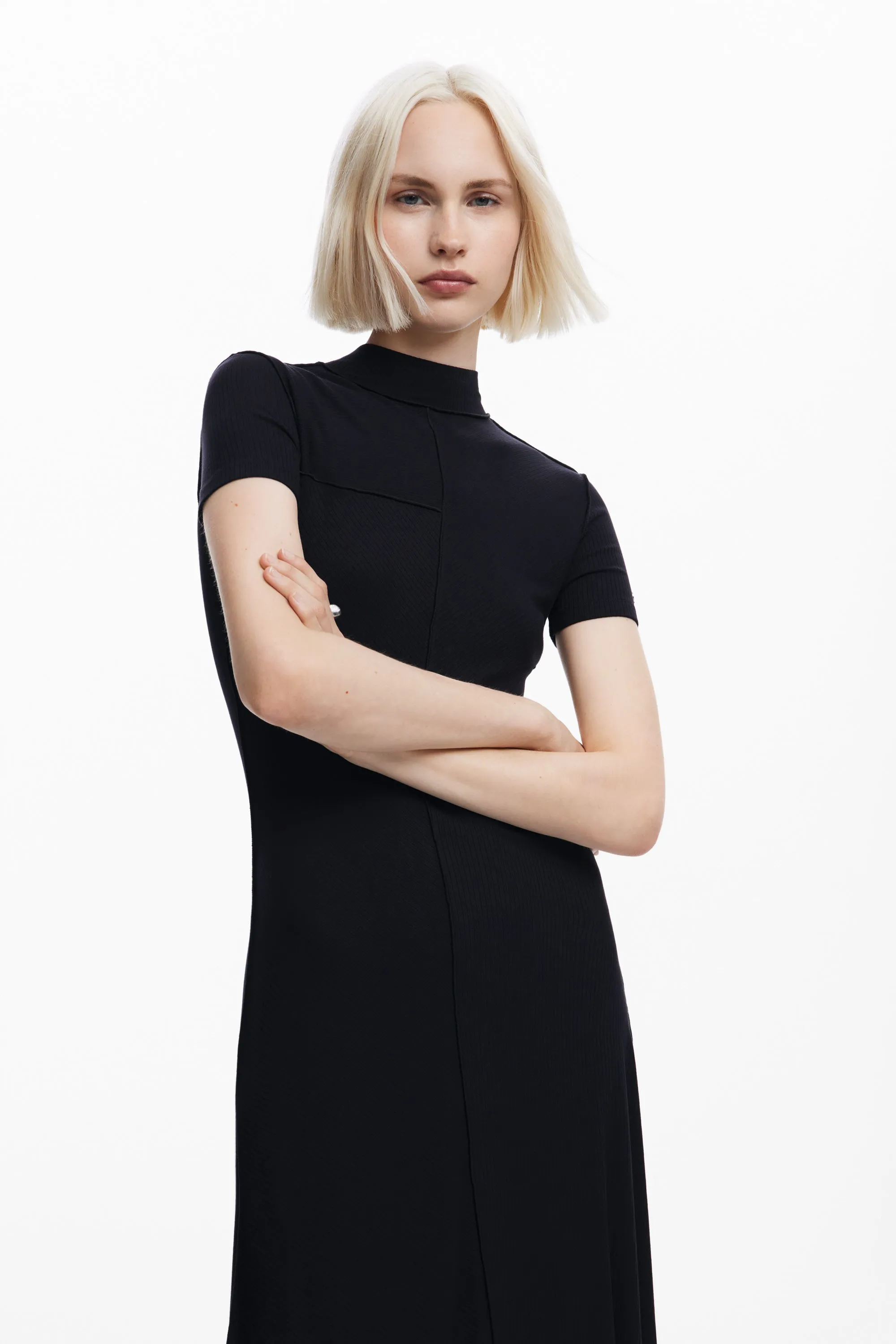 High Neck Dress - Black