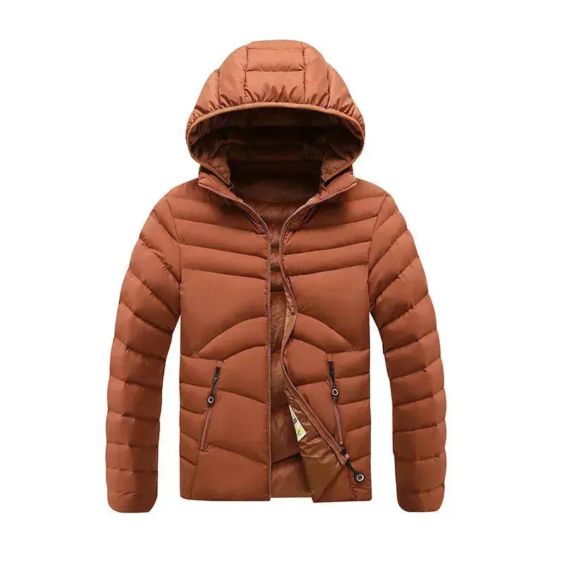 High Quality Super Warm 2 Layers Warmth Fleece-lined Cotton Padded Winter Rain Puffer Jacket