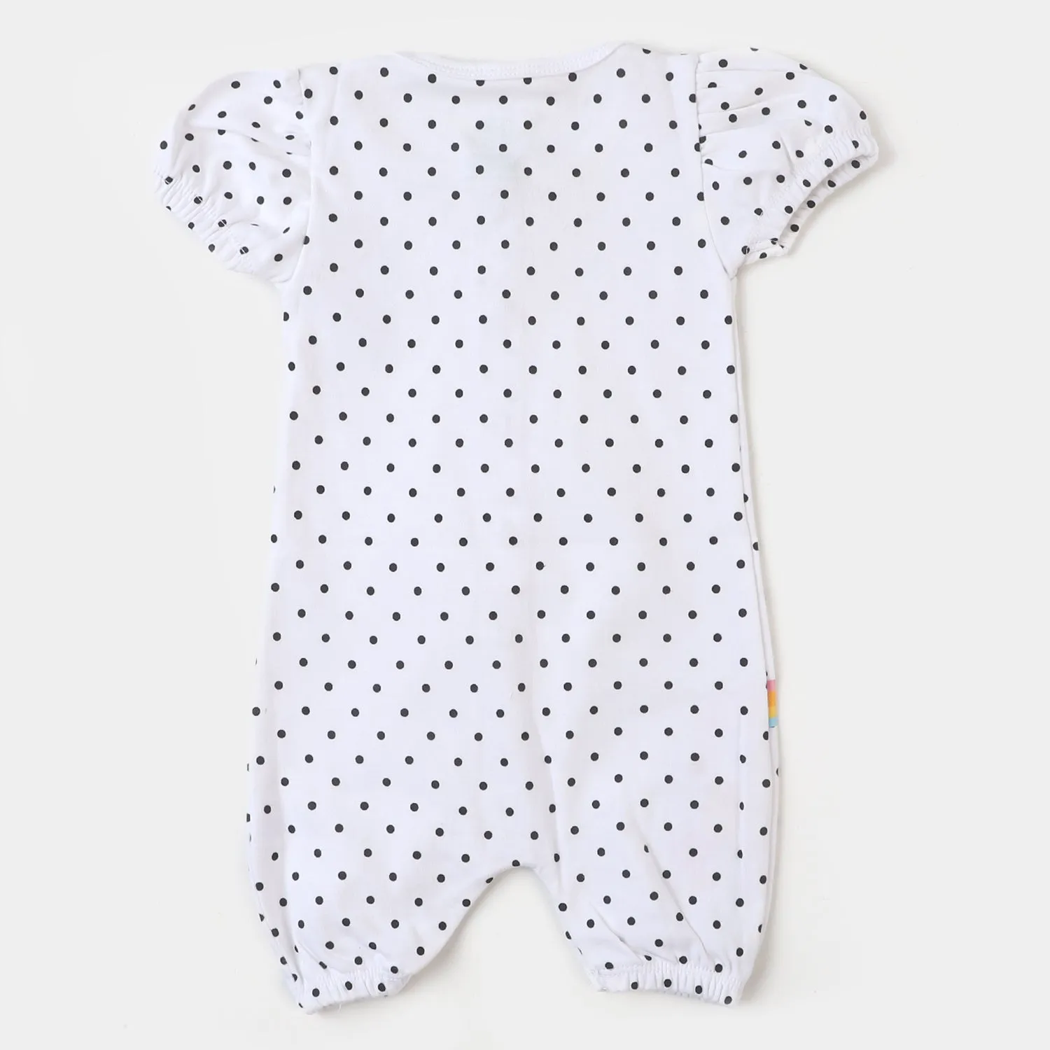 Infant Girls Knitted Romper Bee Flower-White