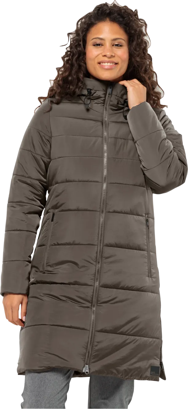 Jack Wolfskin Women&#x27;s Eisbach Coat Cold Coffee | Buy Jack Wolfskin Women&#x27;s Eisbach Coat Cold Coffee here | Outnorth
