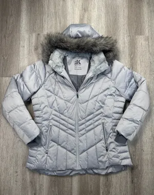 Jacket Puffer & Quilted By Zeroxposur In Grey, Size: Xxl