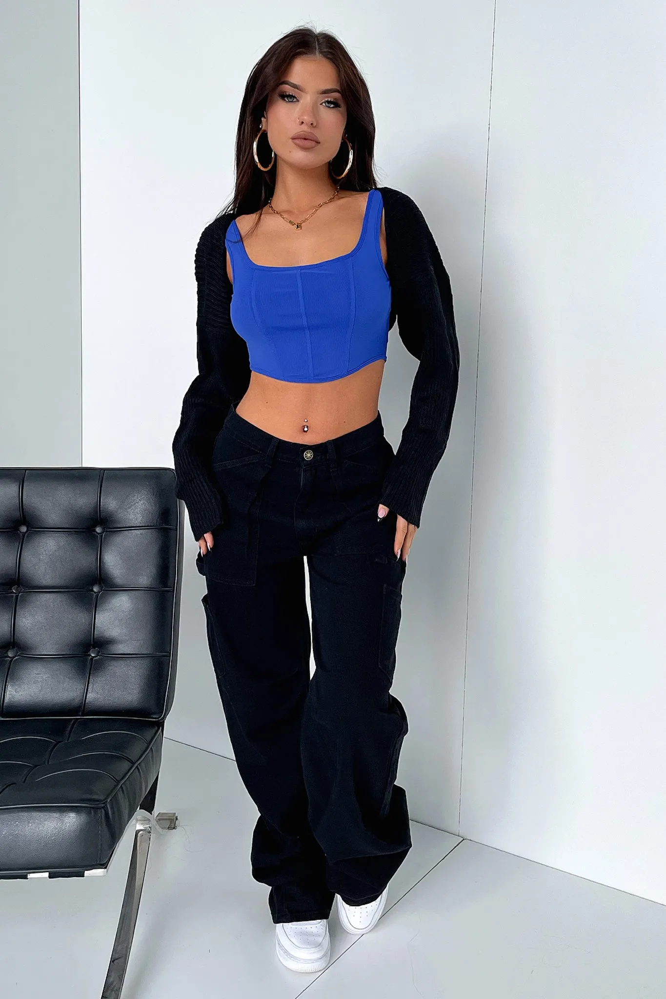 Jay Crop - Royal Blue