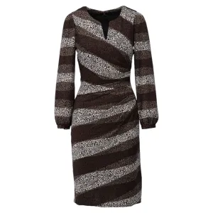K Design Ruched Front Dress Khaki