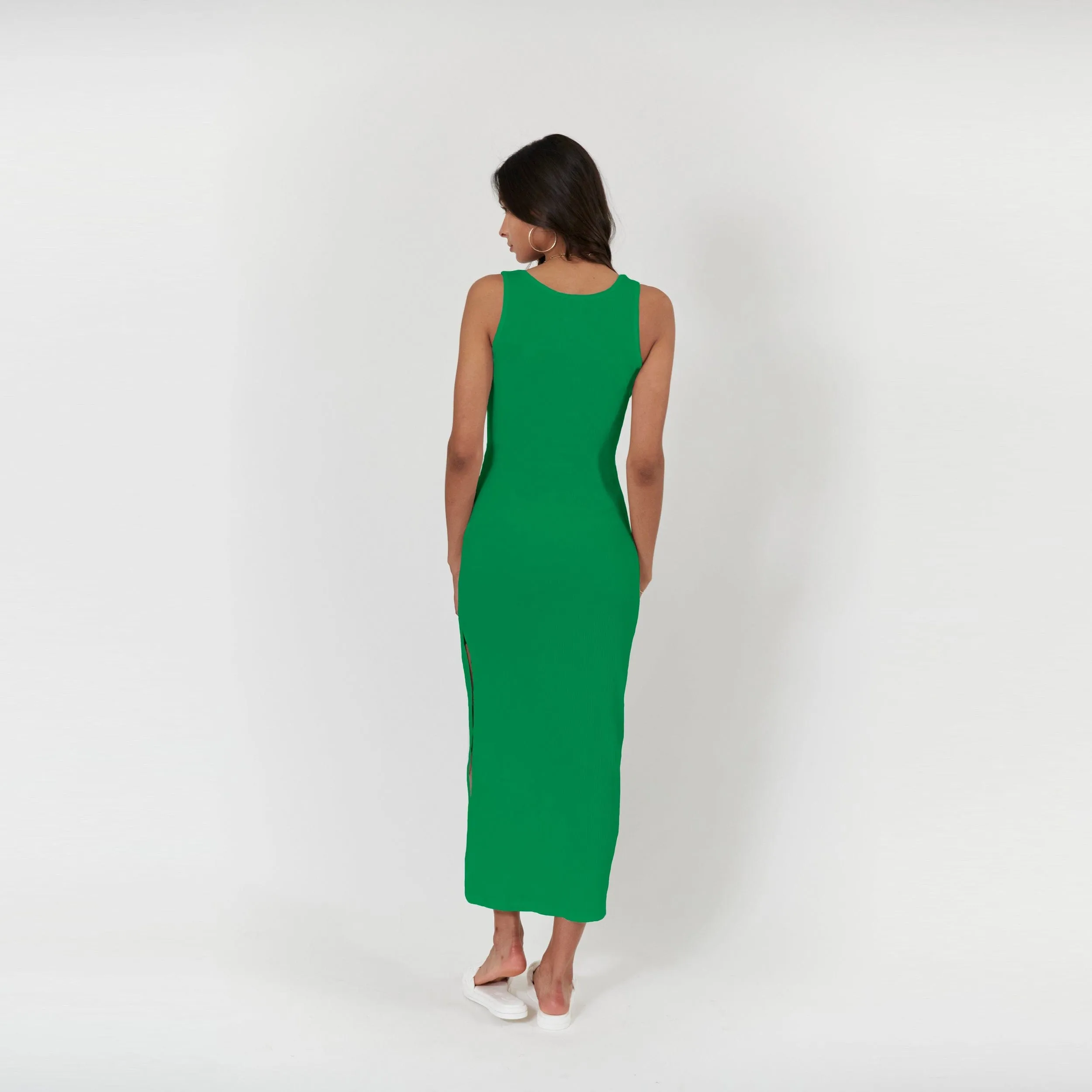 Krista Twist Dress - Kelly Green