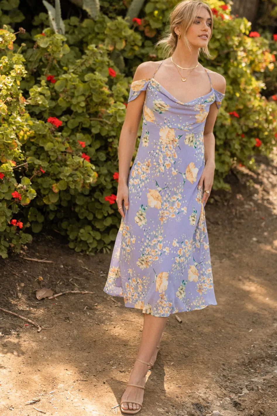Lindsie Floral Midi Dress - FINAL SALE