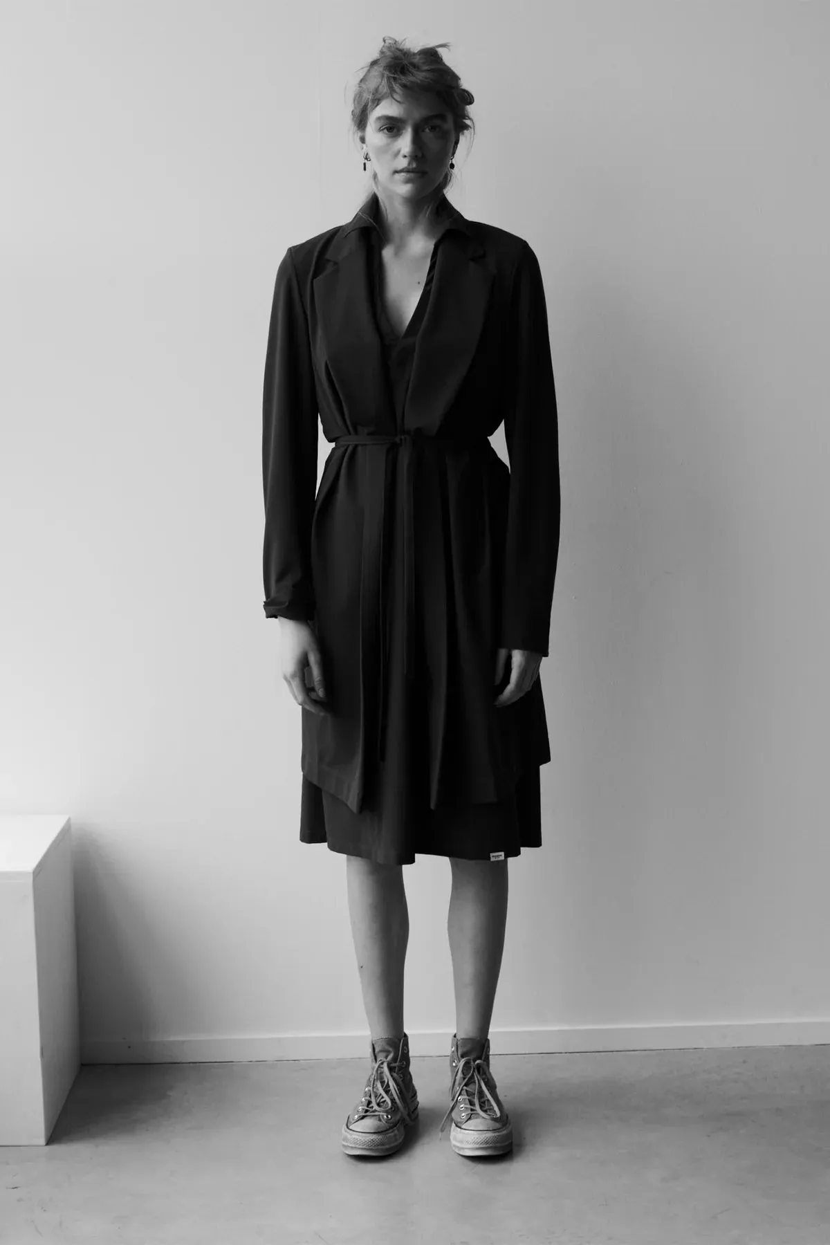LONG BLAZER - Black-Penn&Ink