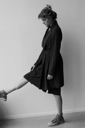 LONG BLAZER - Black-Penn&Ink