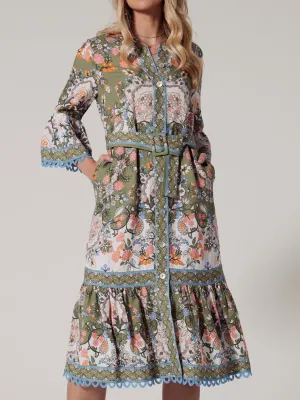 LOOBIE'S STORY SEINA MIDI DRESS